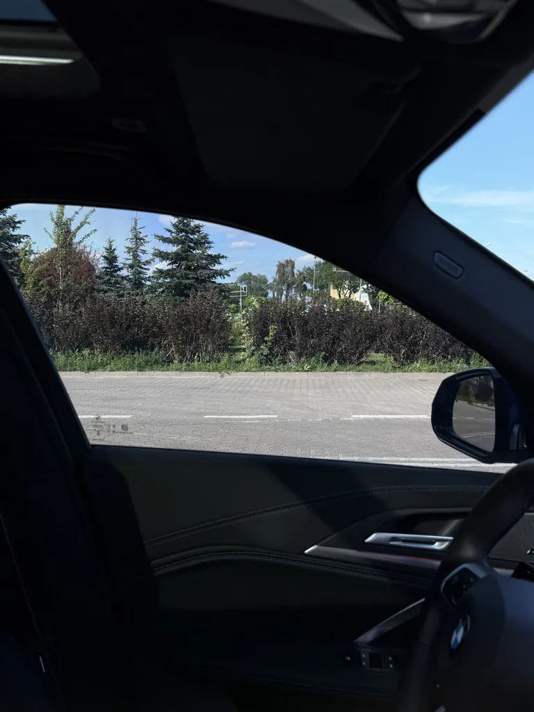 View from the driver's seat through a 20% panel
