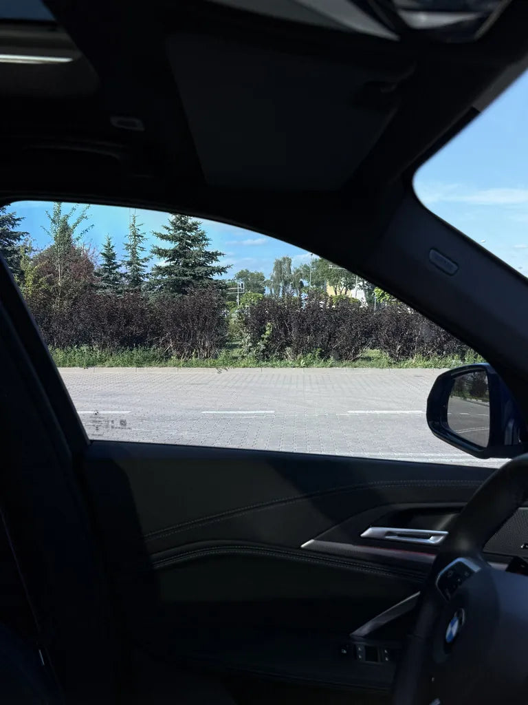 View from the driver's seat through a 30% panel